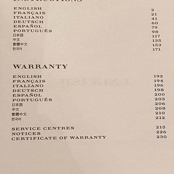 BURBERRY Watch Manual Warranty Book! Chronograph +3 Large 232 pages instructions - Picture 5 of 6